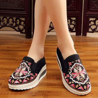 Slip Embroidered Ons Platform