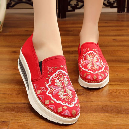 Slip Embroidered Ons Platform