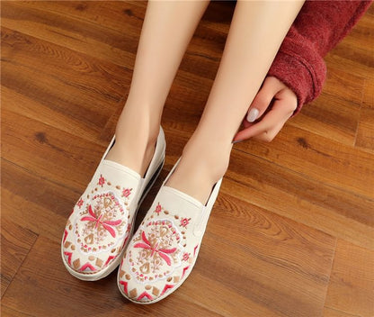 Slip Embroidered Ons Platform