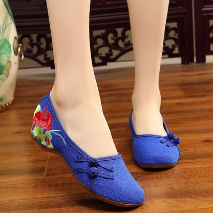 Flower Flats Embroidered