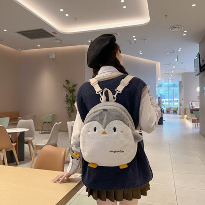 Penguin Fluffy Backpack