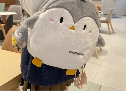 Penguin Fluffy Backpack