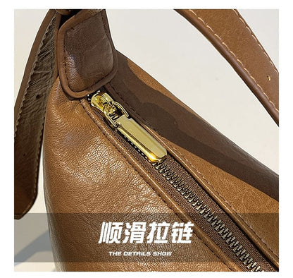 Crossbody Leather Bag Faux