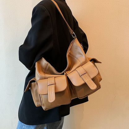 Leather Bag Faux Tote