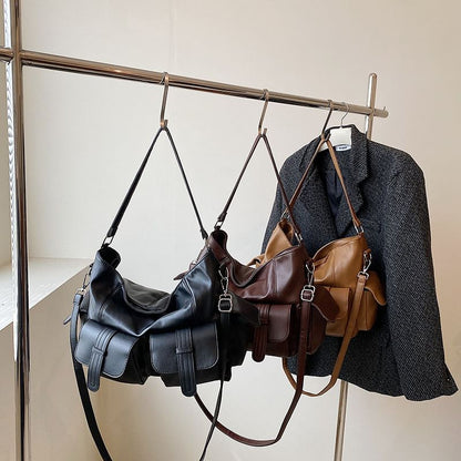 Leather Bag Faux Tote