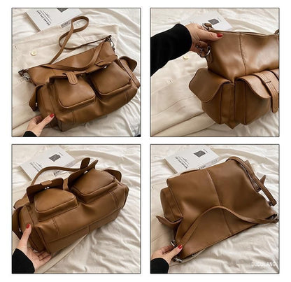 Leather Bag Faux Tote