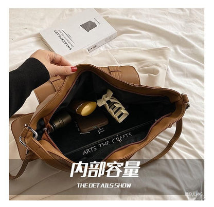 Leather Bag Faux Tote
