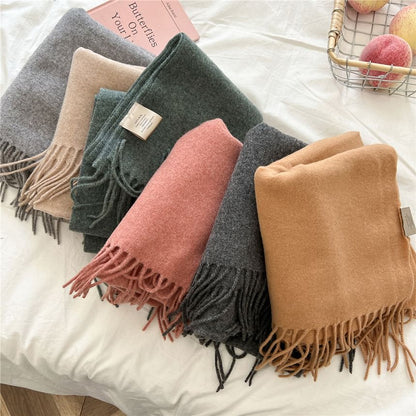 Plain Fringed Scarf