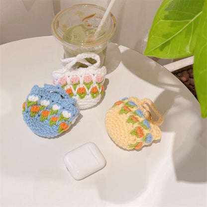 Floral Knit AirPods / Pro Earphone Case Skin