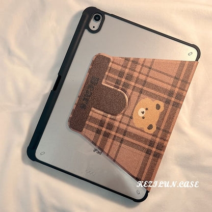 Plaid iPad Case Bear
