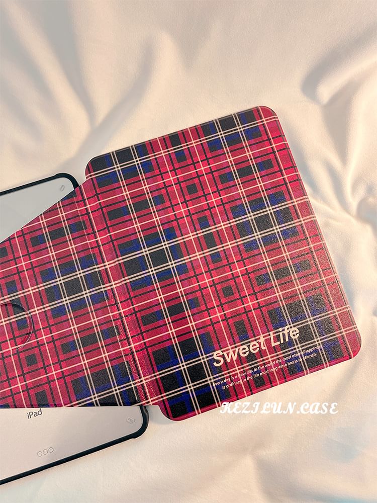 Plaid iPad Case
