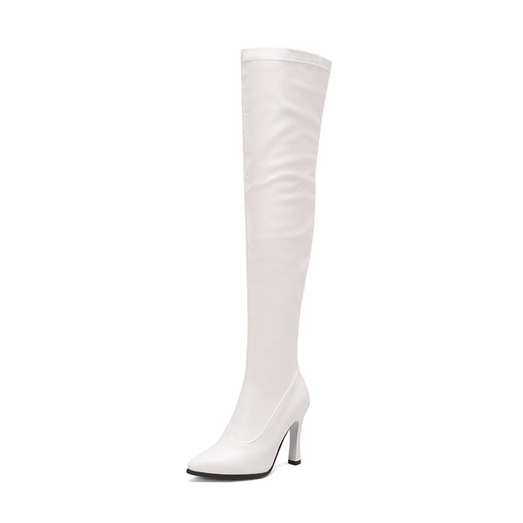 Pointed Toe High Heel Over The Knee Boots