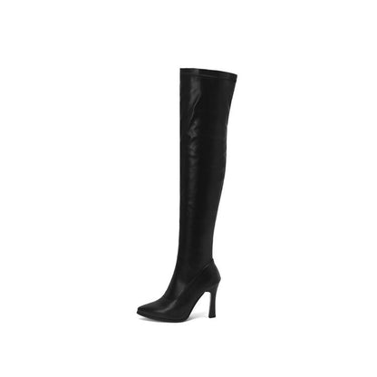 Pointed Toe High Heel Over The Knee Boots