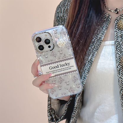 Phone Floral Lettering Case