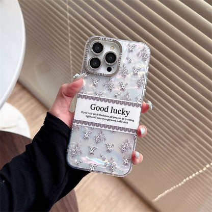 Phone Floral Lettering Case