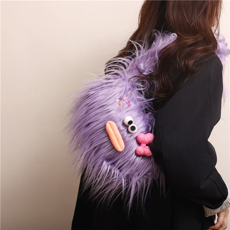 Cartoon Fluffy Crossbody Bag