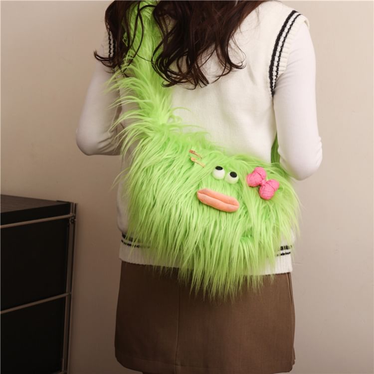 Cartoon Fluffy Crossbody Bag