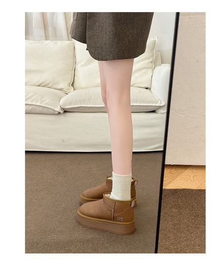 Ankle Snow Platform Boots