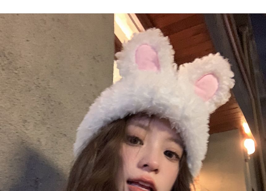 Chenille Hat Ear Rabbit