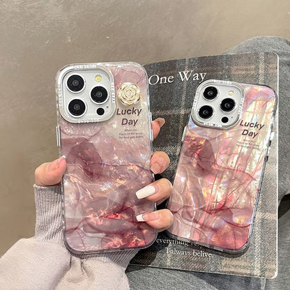 Print Case Floral Phone Marble