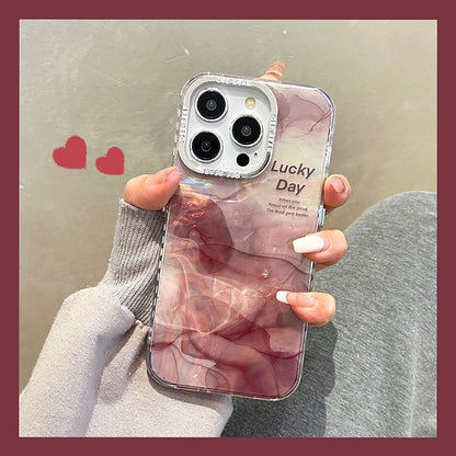 Print Case Floral Phone Marble