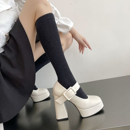 Pumps Jane High Heel Mary