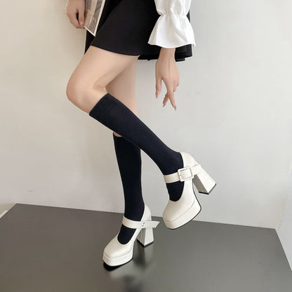 Pumps Jane High Heel Mary