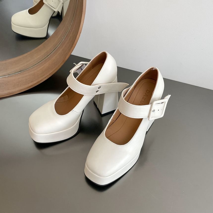 Pumps Jane High Heel Mary