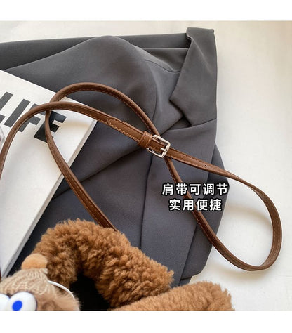 Crossbody Bag Charm / Faux Shearling Set