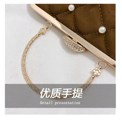 Chain Faux Strap Bag Pearl Crossbody