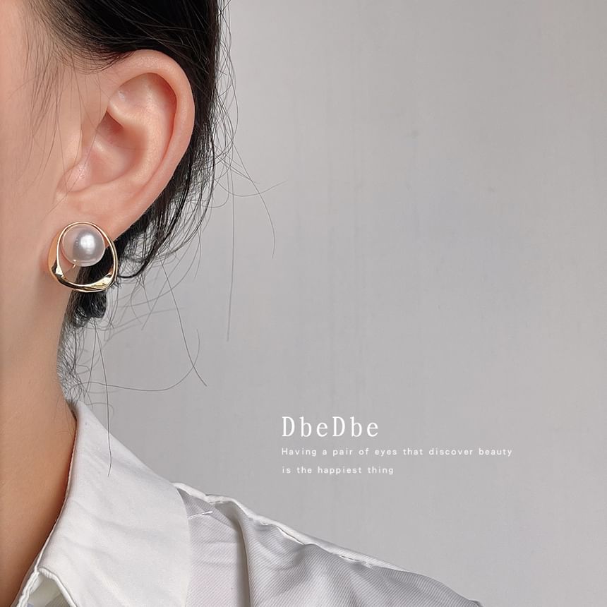 Hoop Alloy Faux Pearl Ear Cuff