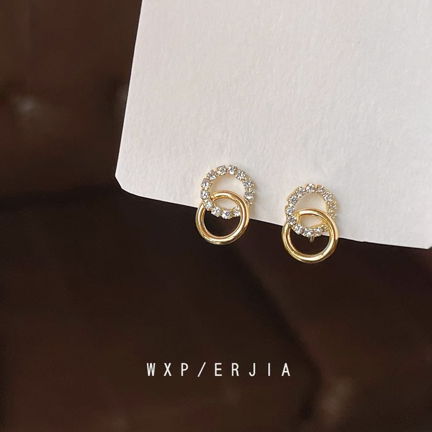 Alloy Hoop Rhinestone Ear Cuff