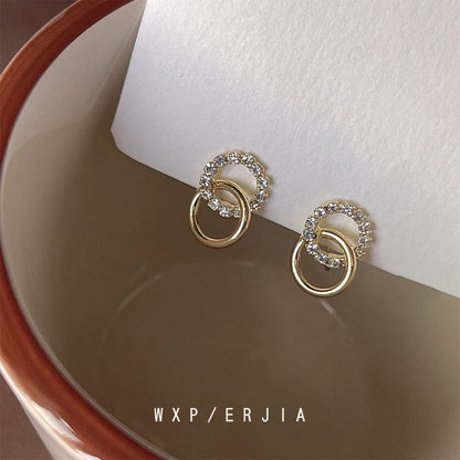 Alloy Hoop Rhinestone Ear Cuff