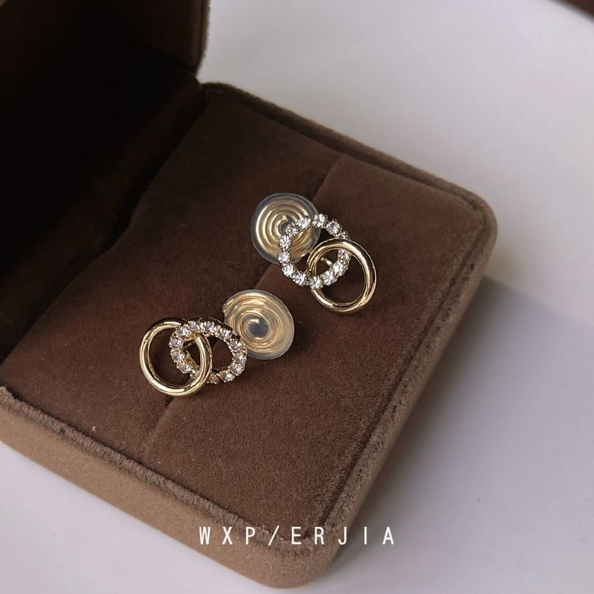 Alloy Hoop Rhinestone Ear Cuff