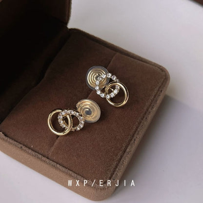 Alloy Hoop Rhinestone Ear Cuff