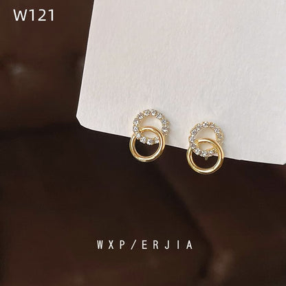 Alloy Hoop Rhinestone Ear Cuff