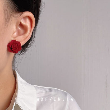 Alloy Ear Cuff Flocking Rose