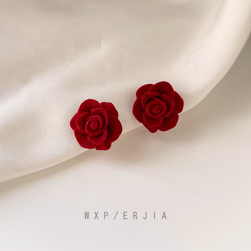 Alloy Ear Cuff Flocking Rose