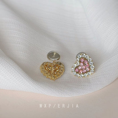 Ear Alloy Cuff Heart Rhinestone