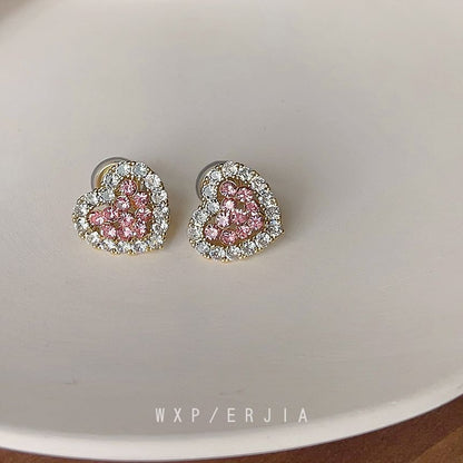 Ear Alloy Cuff Heart Rhinestone