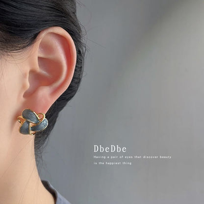 Floral Alloy Ear Cuff Glaze