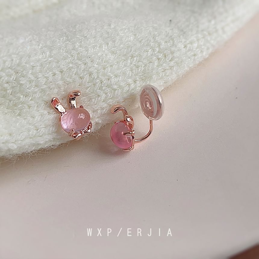 Alloy Gemstone Cuff Faux Ear Rabbit