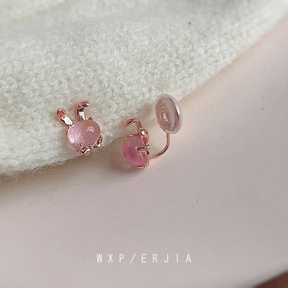 Alloy Gemstone Cuff Faux Ear Rabbit