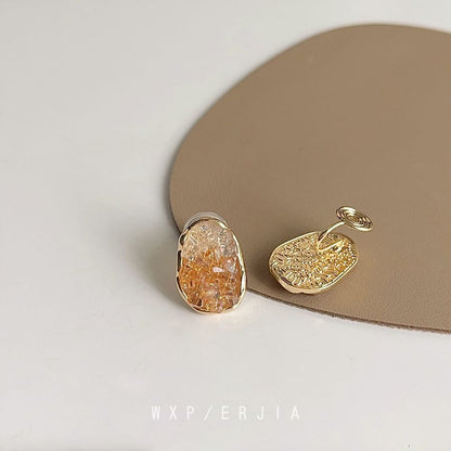 Faux Alloy Crystal Ear Irregular Cuff