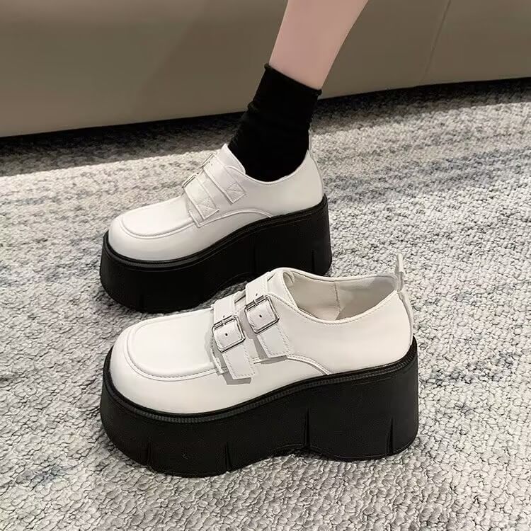 Fleece Loafers Trim Wedge-Heel