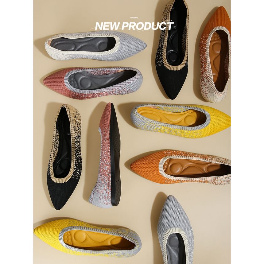 Pointed Woven Flats