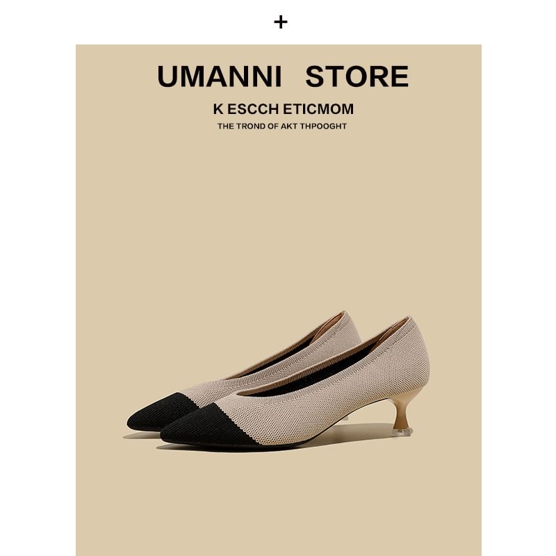 Kitten-Heel Pointed Pumps