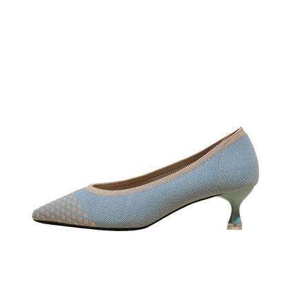 Kitten-Heel Pointed Pumps