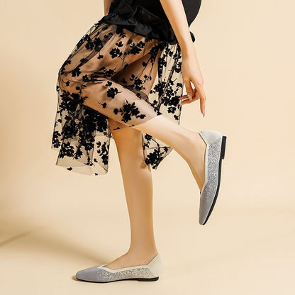 Flats Woven Two Tone