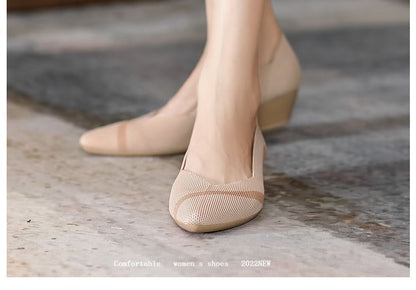 Pumps Woven Wedge-Heel Pointed